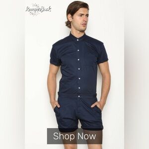 ROMPERJACK Navy Rosè Romper
